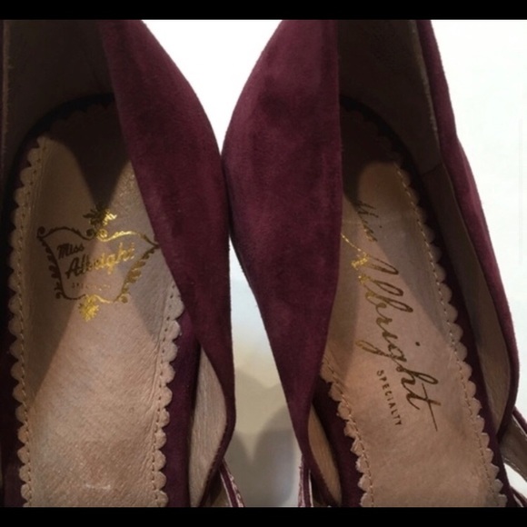 Miss Allbright Leather Rose Glitter Heel High Hall - Picture 6 of 7